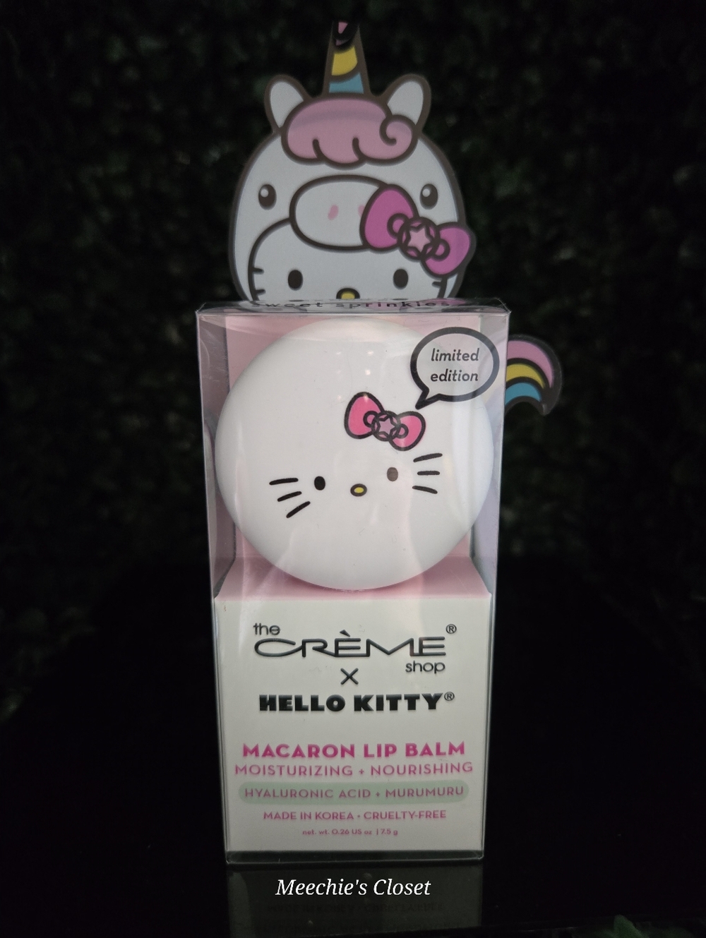 The Crème Shop x Hello Kitty Macaron Lip Balm New In Box